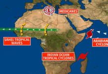 Tropical Cyclone Developing Over West Africa