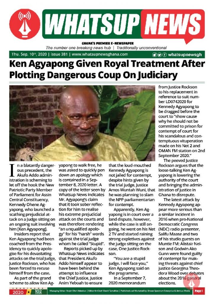 Ken Agyapong Given Royal Treatment After Plotting Dangerous Coup On Judiciary