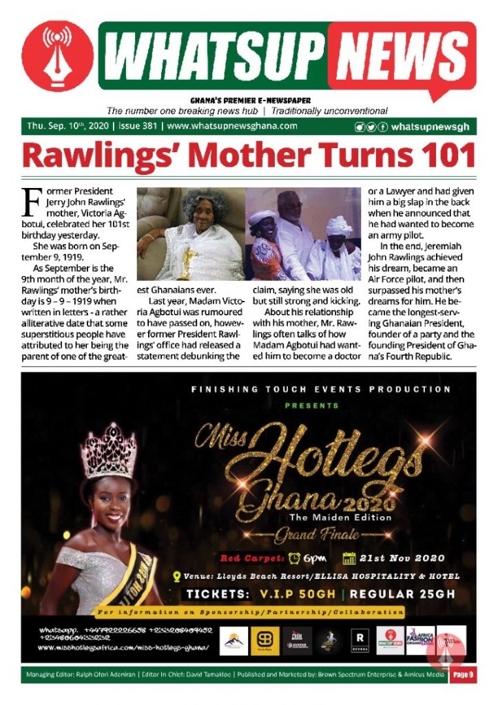 Rawlings’ Mother Turns 101